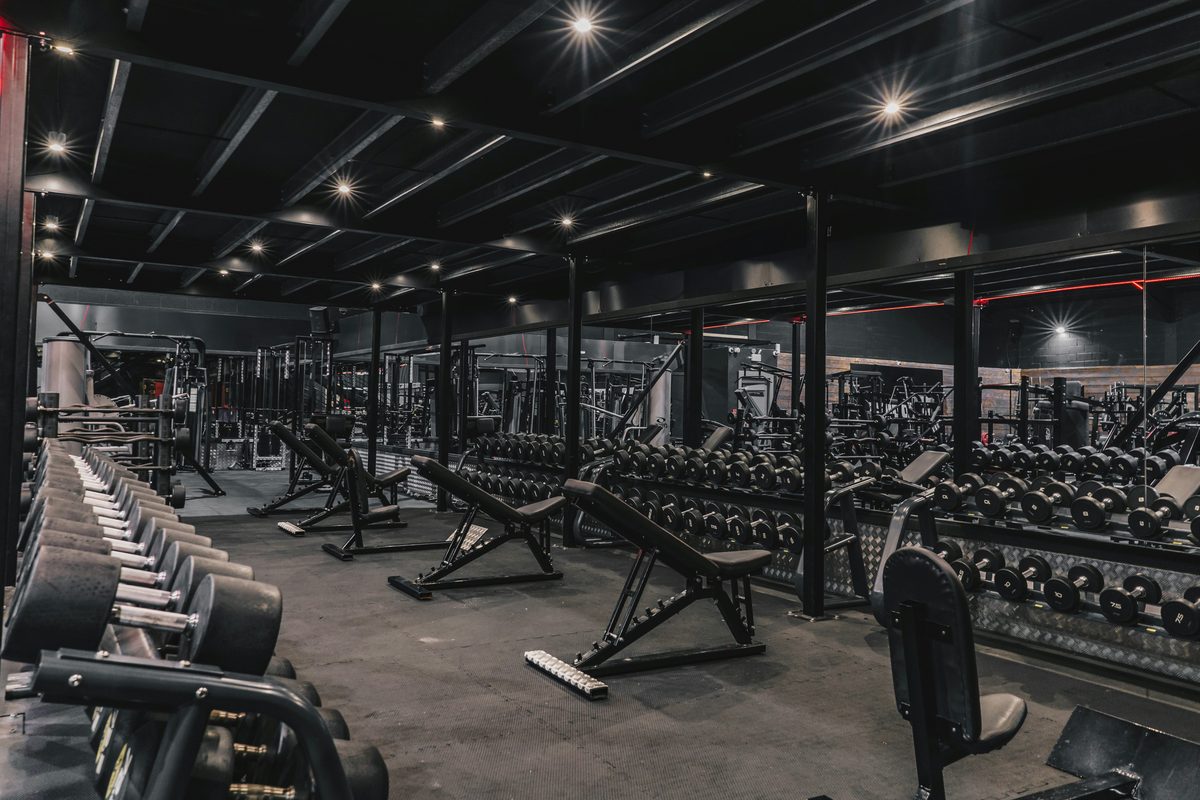 A fitness center designed to control noise and impact vibration